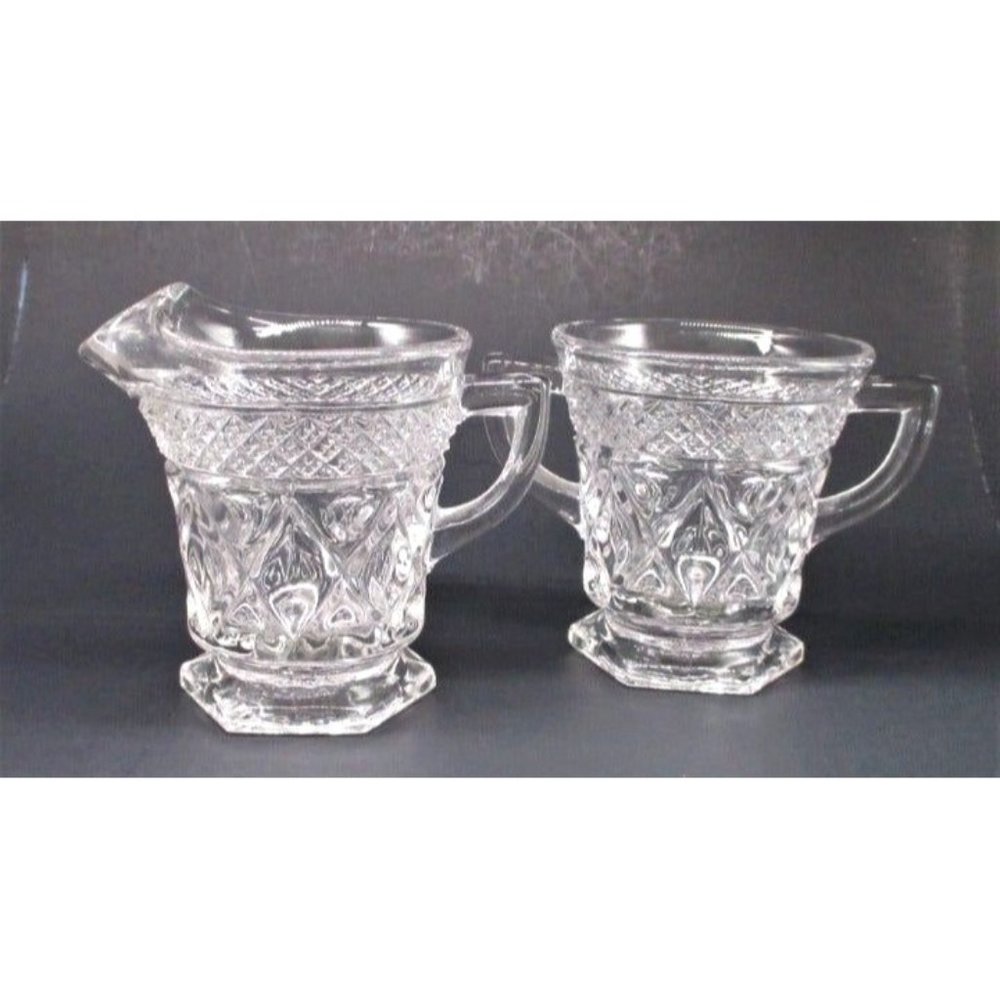 Vintage Imperial Glass Cape Cod Sugar Creamer Replacement Serveware Glassware